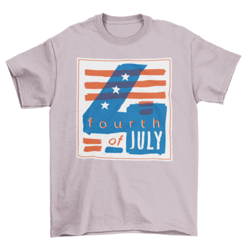 4th of July Independence Day Illustration T-shirt